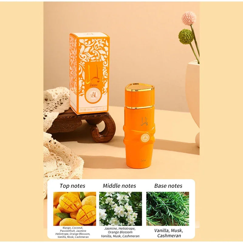 100ML Luxury Arab Dubai Perfume,Men Eau De Parfum Spray,Floral Fruity Scent Women Fragrance,Oriental Gourmand Vanilla Body Mist