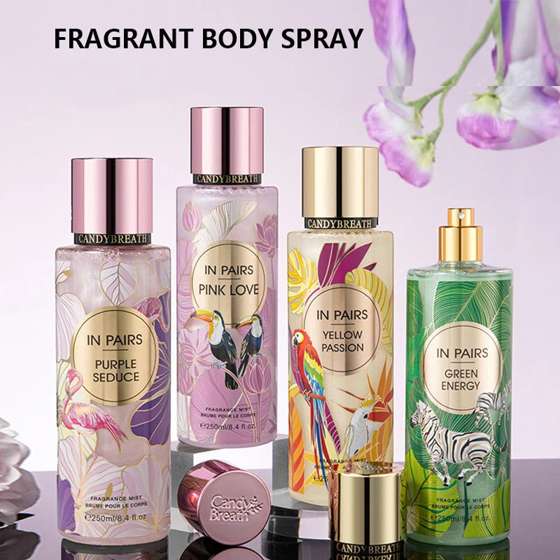 Brand V Women's Perfume Lasting Light Fragrance Floral Body Mist 250ml Peach Jasmine Secret Aromatic Lemon Fruity Sexy Perfume