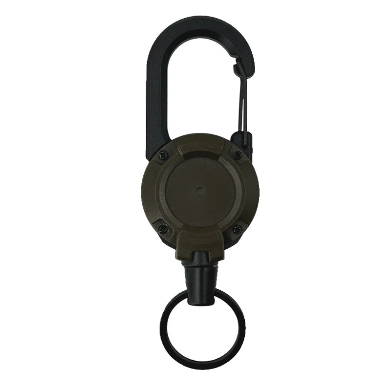 1/2/4pcs Extendable Retractable Holders Keychain Badge Reels Heavy Duty Clip With Carabiner Key Chain For Men Outdoor Bags