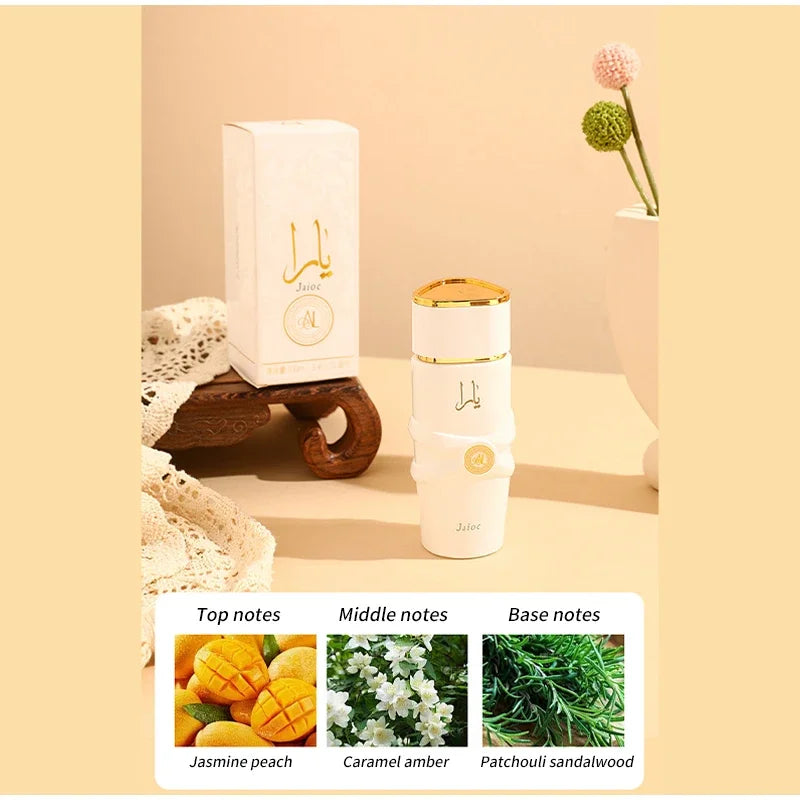 100ML Luxury Arab Dubai Perfume,Men Eau De Parfum Spray,Floral Fruity Scent Women Fragrance,Oriental Gourmand Vanilla Body Mist