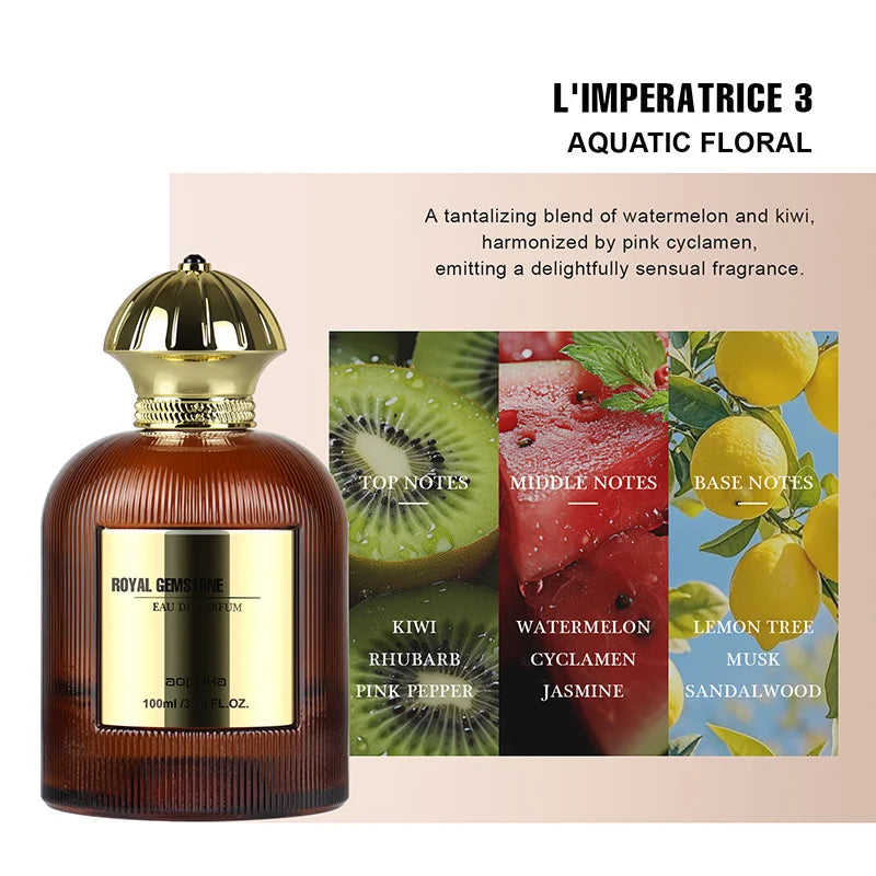 Luxury Floral Fruity Vanilla Perfume Spray,Woody Notes Scent Men Cologne,Musk/Rose/Watermelonamber/Mint Women Fragrance Mist