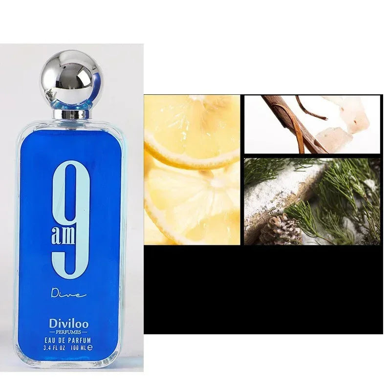 100ML Vanilla Perfume Spray Am/Pm 9 Citrus Floral Scent Women Light Fragrance Long-Lasting Body Mist Eau De Toilette Cologne
