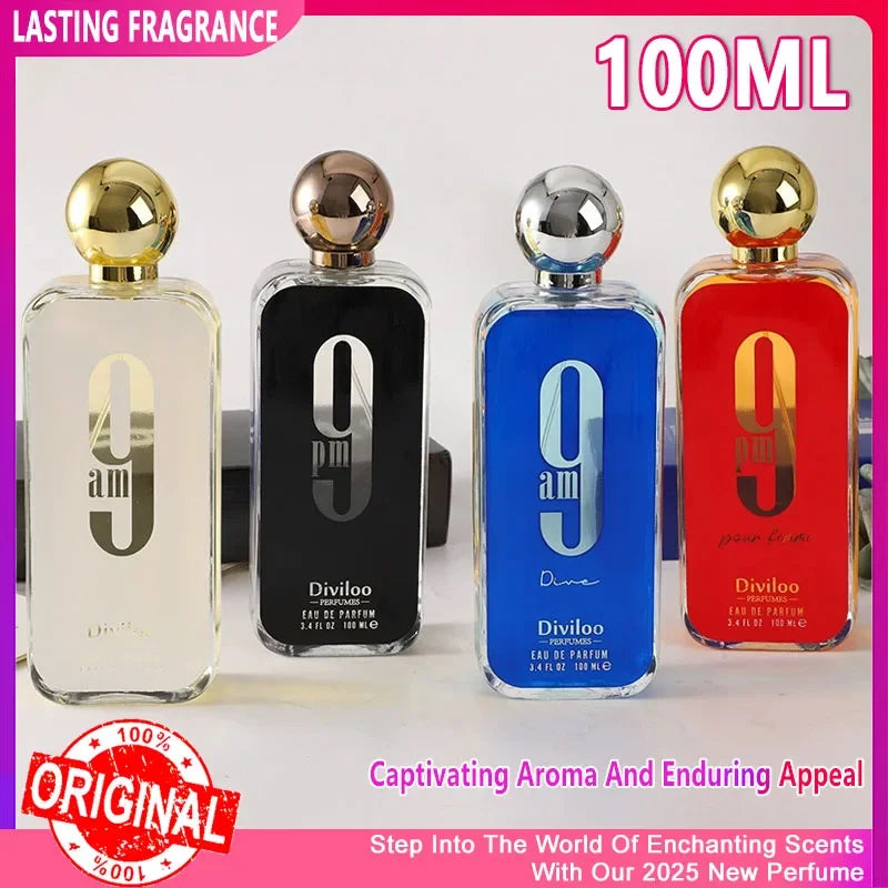 100ML Vanilla Perfume Spray Am/Pm 9 Citrus Floral Scent Women Light Fragrance Long-Lasting Body Mist Eau De Toilette Cologne