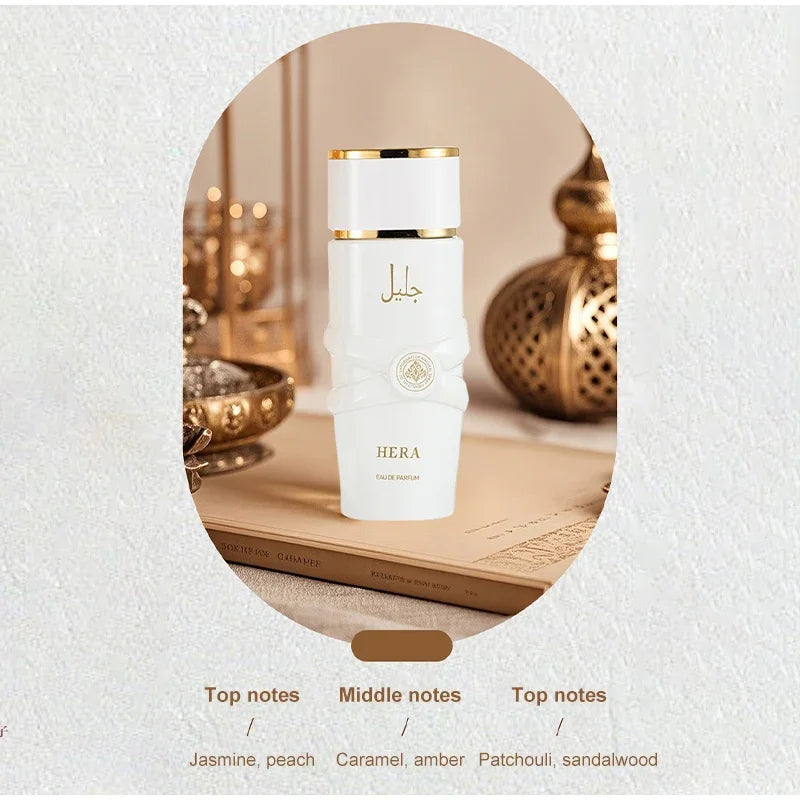 100ML Luxury Arab Dubai Perfume,Men Eau De Parfum Spray,Floral Fruity Scent Women Fragrance,Oriental Gourmand Vanilla Body Mist