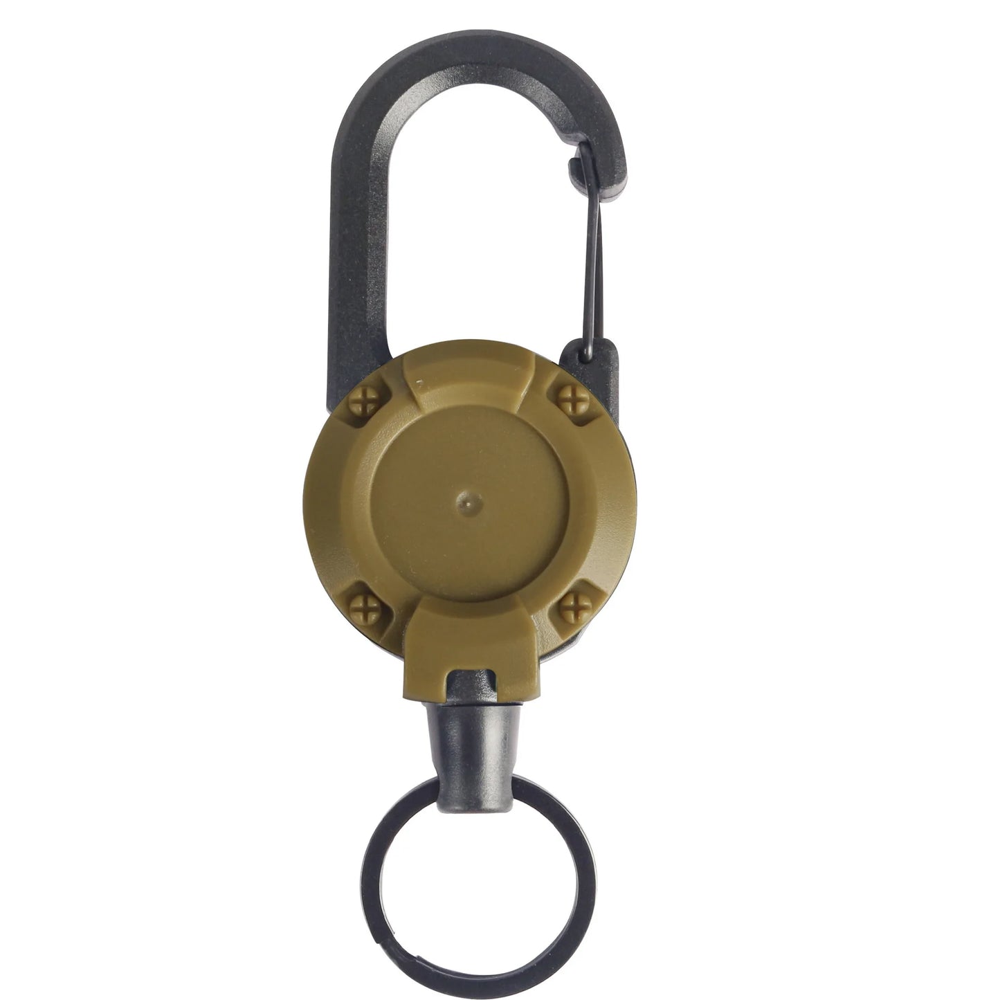 1/2/4pcs Extendable Retractable Holders Keychain Badge Reels Heavy Duty Clip With Carabiner Key Chain For Men Outdoor Bags