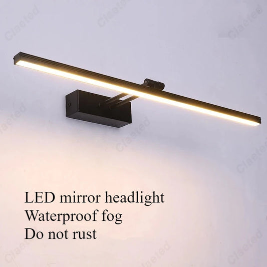 Modern Creative Simple LED European Mirror Headlight Bathroom Cosmetic Mirror Fashion Lighting Lamps