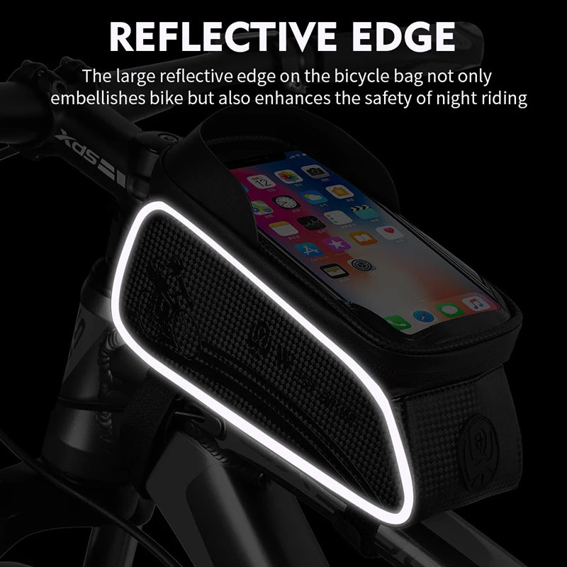 WEST BIKING Bicycle Bag Cycling Top Front Tube Frame Bag Waterproof