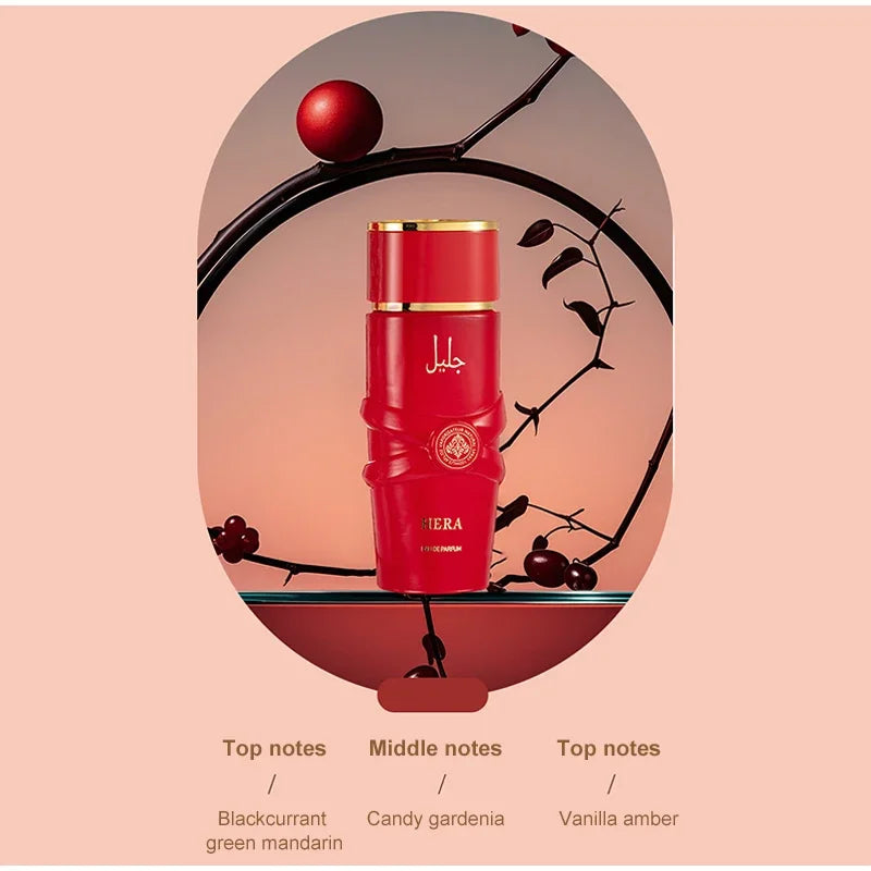 100ML Luxury Arab Dubai Perfume,Men Eau De Parfum Spray,Floral Fruity Scent Women Fragrance,Oriental Gourmand Vanilla Body Mist