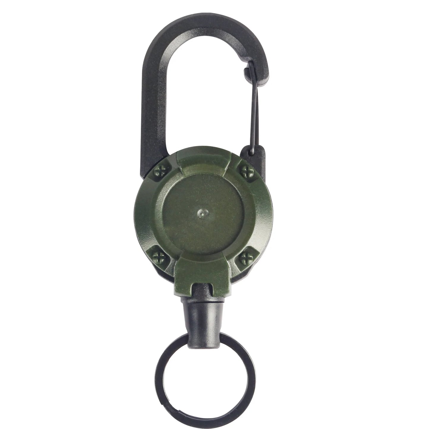 1/2/4pcs Extendable Retractable Holders Keychain Badge Reels Heavy Duty Clip With Carabiner Key Chain For Men Outdoor Bags