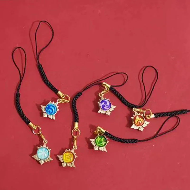 Mini Eye of God Game Impact Strap Lanyards For IPhone/Xiaomi/Huawei Mobile Phone Case Keychain Car Key Chains Cover Hang